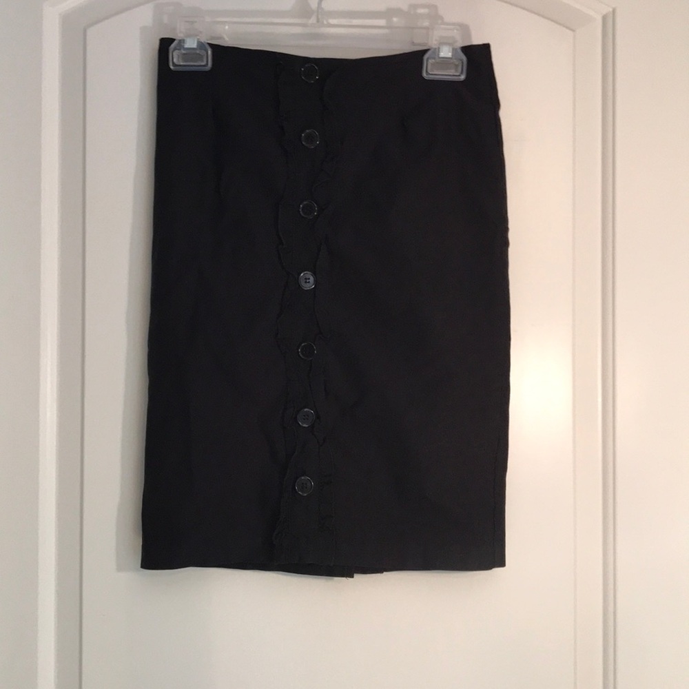Black pencil skirt